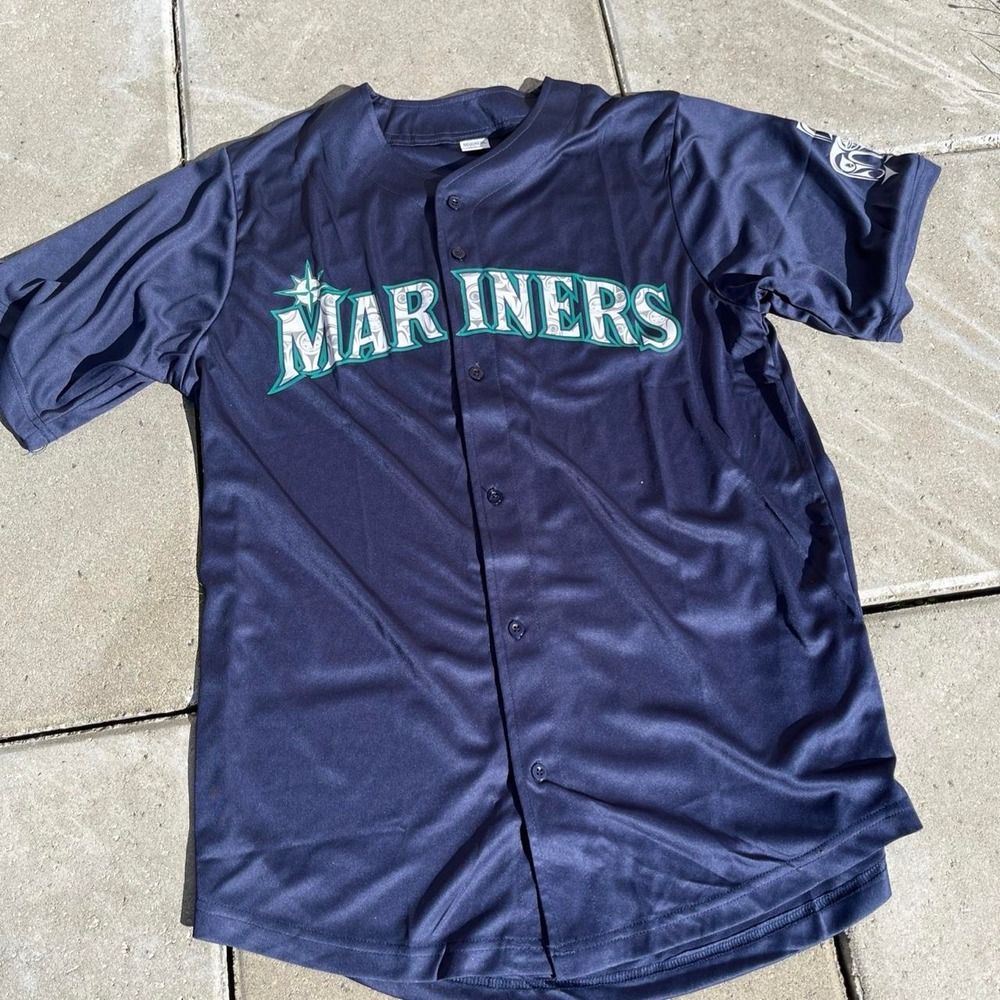 Seattle Mariners Native American Heritage Blue Baseball Jersey Size M